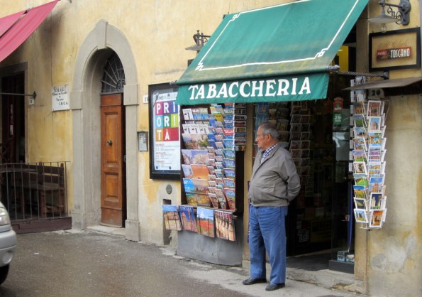 Typisch Italiaanse winkel.